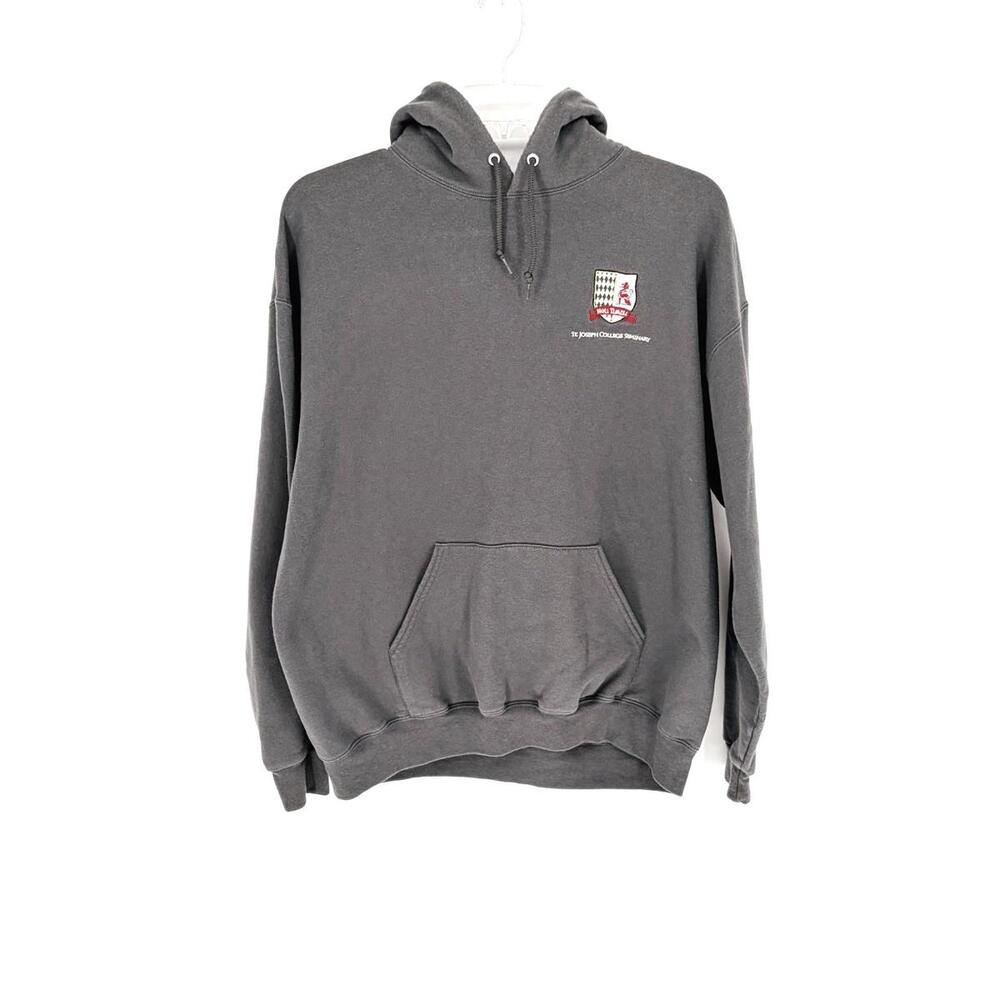 Embroidered Hoodie Sweatshirt Relaxed Fit XL Cotton Polyester